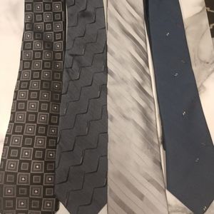 4 silk ties